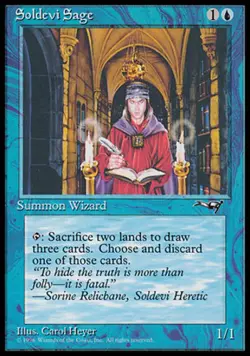 Soldevi Sage (Red Cloak) - Alliances # MTG Magic The Gathering - Image 1