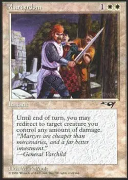 Martyrdom (Alive) - Alliances # MTG Magic The Gathering - Image 1