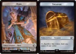 Hero (0009) // Treasure Double-Sided Token - Final Fantasy #9 // 23 MTG Magic Th - Image 1