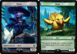 Hero (0006) // Bird (0016) Double-Sided Token - Final Fantasy #6 // 16 MTG Magic - Image 1