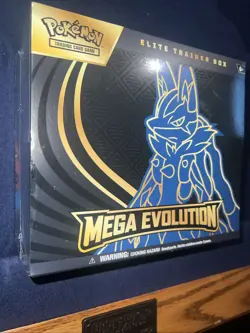 Pokemon TCG Mega Evolution Elite Trainer Box (Lucario) FACTORY SEALED IN HAND!! - Image 2