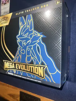 Pokemon TCG Mega Evolution Elite Trainer Box (Lucario) FACTORY SEALED IN HAND!! - Image 3