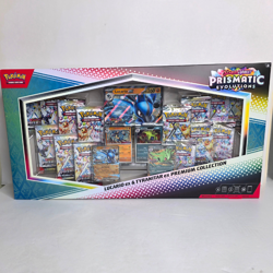 Pokemon Prismatic Evolutions Lucario Tyranitar Premium Collection Pokemon - NEW - Image 1