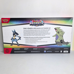 Pokemon Prismatic Evolutions Lucario Tyranitar Premium Collection Pokemon - NEW - Image 3