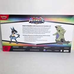 Pokemon Prismatic Evolutions Lucario Tyranitar Premium Collection Pokemon - NEW - Image 4