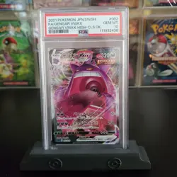 2021 Pokemon Gengar Vmax Deck #002/019 Gengar Vmax Holo FA PSA 10 GEM MINT - Image 1