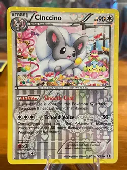 2013 Pokemon Black And White Legendary Treasures Cinccino RC19/RC25 ReverseHolo - Image 1