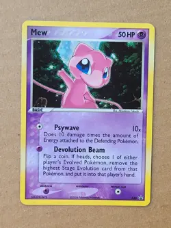 2006 Mew 040 Holo, Nintendo Black Star PROMO pokemon card - Image 1