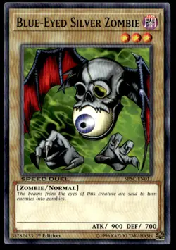 Blue-Eyed Silver Zombie Speed Duel: Scars of Battle SBSC-EN011 MP YuGiOh TCG | B - Image 1