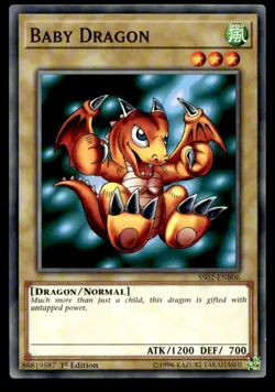 Baby Dragon Speed Duel Decks: Duelists of Tomorrow SS02-ENB06 MP YuGiOh TCG | Bu - Image 1