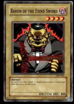 Baron of the Fiend Sword Starter Deck: Yugi SDY-036 MP YuGiOh TCG | Buy 10 Get 1 - Image 1