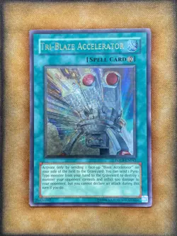 Yugioh Tri-Blaze Accelerator FOTB-EN041 Ultimate Rare NM - Image 1