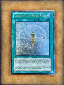 Yugioh Rank-Up-Magic Astral Force LVAL-EN059 Ultimate Rare LP - Image 1
