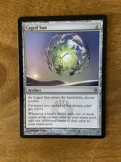 MTG Caged Sun New Phyrexia Magic the Gathering - Image 1