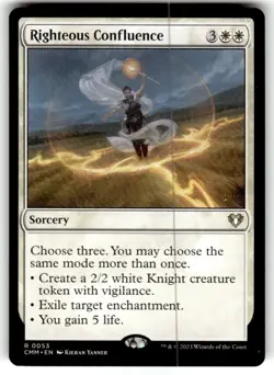 Righteous Confluence Commander Masters Regular MTG NM - Image 1