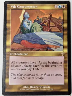 Vile Consumption - Invasion - Magic the Gathering MTG Nice! - Image 1