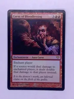 MTG Curse of Bloodletting Dark Ascension Foil - Image 1