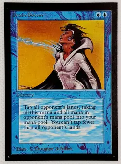 WOTC MtG Collector's Edition Drain Power (CE) (R) NM/M Unplayed - Image 1