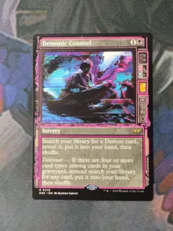 Demonic Counsel - Showcase | 7% Off 2+ | Duskmourn | NM | MTG - Image 1