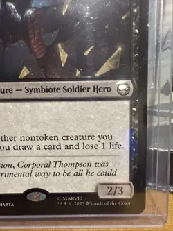 MTG Marvel Spider-Man Agent Venom Rare #049 | Symbiote Hero Legendary In Hand - Image 3