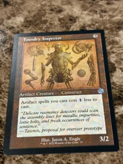 FOUNDRY INSPECTOR Magic MTG The Brothers War Retro Schematic - Image 1