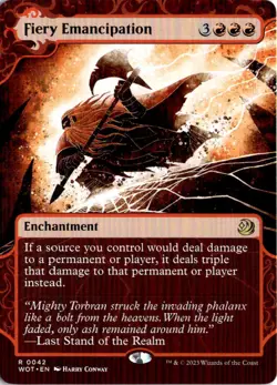 Fiery Emancipation R Wilds of Eldraine: Enchanting Tales 42 NM - Image 1