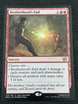 Brotherhood's End #128 Normal The Brothers' War NM MTG - Image 1