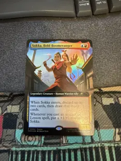 Mtg MagicCon Atlanta exclusive promo Sokka, Bold Boomeranger Foil - Image 1