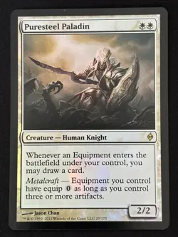 1x MTG Puresteel Paladin (Foil) - New Phyrexia (NPH) #20 - Magic the Gathering - Image 1