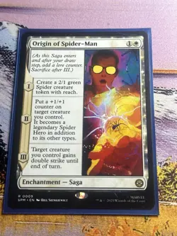 1x Origin of Spider-Man - Regular NM Eng MTG - Marvel's Spider-Man - Image 2