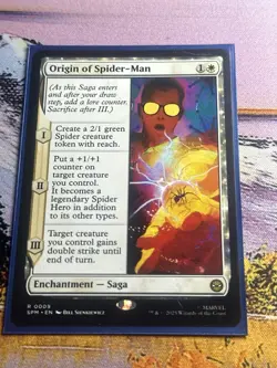 1x Origin of Spider-Man - Regular NM Eng MTG - Marvel's Spider-Man - Image 3