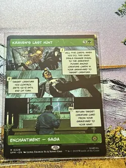 kraven's last hunt Mtg Comic Strip Borderless Spider-Man Magic The Gathering - Image 1