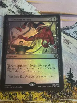 Villainous Wrath 074 Foil Rare MTG Marvel's Spider-Man NM - Image 1