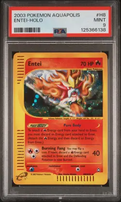 2003 POKEMON AQUAPOLIS #H8 ENTEI-HOLO PSA 9 - Image 1