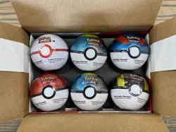 Pokemon 2024 Q4 Pokeball Tin Display (6 Pokeballs) Brand New Sealed CASE! - Image 1