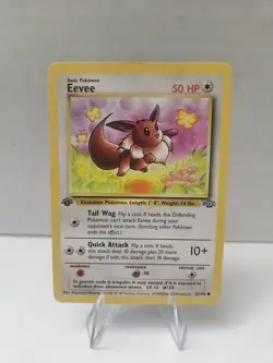 Pokemon 1999 Eevee First Edition 1st Ed Card 51/64 Jungle - Image 1