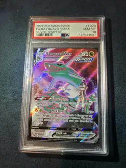 120736484 Rayquaza VMAX 2022 Pokemon Sword & Shield Silver Tempest TG20 PSA 10 - Image 1