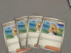 4x Lillie's Determination 119/132 Mega Evolution MEG Pokemon TCG NM X4 - Image 1