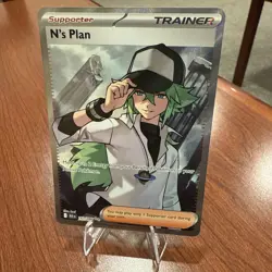 2025 Pokemon SV Black Bolt BLK EN N's Plan Ultra Rare #163/086 Full Illustration - Image 1