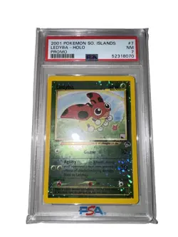 Pokemon TCG Ledyba Southern Islands 7 Promo Reverse Holo PSA 7 - Image 1