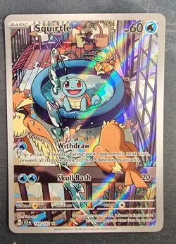 Pokemon Squirtle TCG 148/142 Stellar Crown Illustration Rare - Image 1