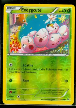 Pokemon EXEGGCUTE 1/108 - XY Roaring Skies - Rev Holo - MINT - Image 1