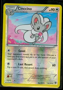 Pokemon CINCCINO 88/124 - XY Fates Collide - Rev Holo - MINT - Image 1