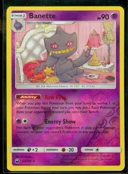 Pokemon BANETTE 65/168 - Celestial Storm - RARE Rev Holo - MINT - Image 1