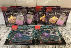 (6) Pokemon SV Paldean Fates Tech Sticker Collections - LOT of 18 Packs Total - Image 1
