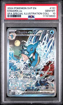 2024 POKEMON SVP EN-SV BLACK STAR PROMO #131 KINGDRA EX PSA 10 - Image 1