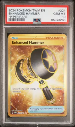 2024 POKEMON TWM EN-TWILIGHT MASQUERADE HYPER RARE #224 ENHANCED HAMMER PSA 10 - Image 1