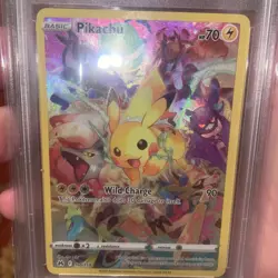 Pokemon TCG Pikachu Crown Zenith 160/159 Holo Secret Rare PSA 9 Mint - Image 4