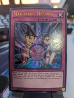 YuGiOh! Magicians' Defense MVP1-EN028 Ultra Rare 1st Ed - Image 1
