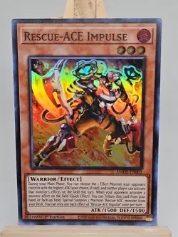 Yugioh! Rescue-ACE Impulse - AMDE-EN001 - Super Rare - 1st Edition Near Mint, En - Image 1